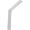 Ekena Millwork Hamilton Steel Bracket, White Primer 2"W x 12"D x 12"H BKTM02X12X12HAPWH - alternate 1